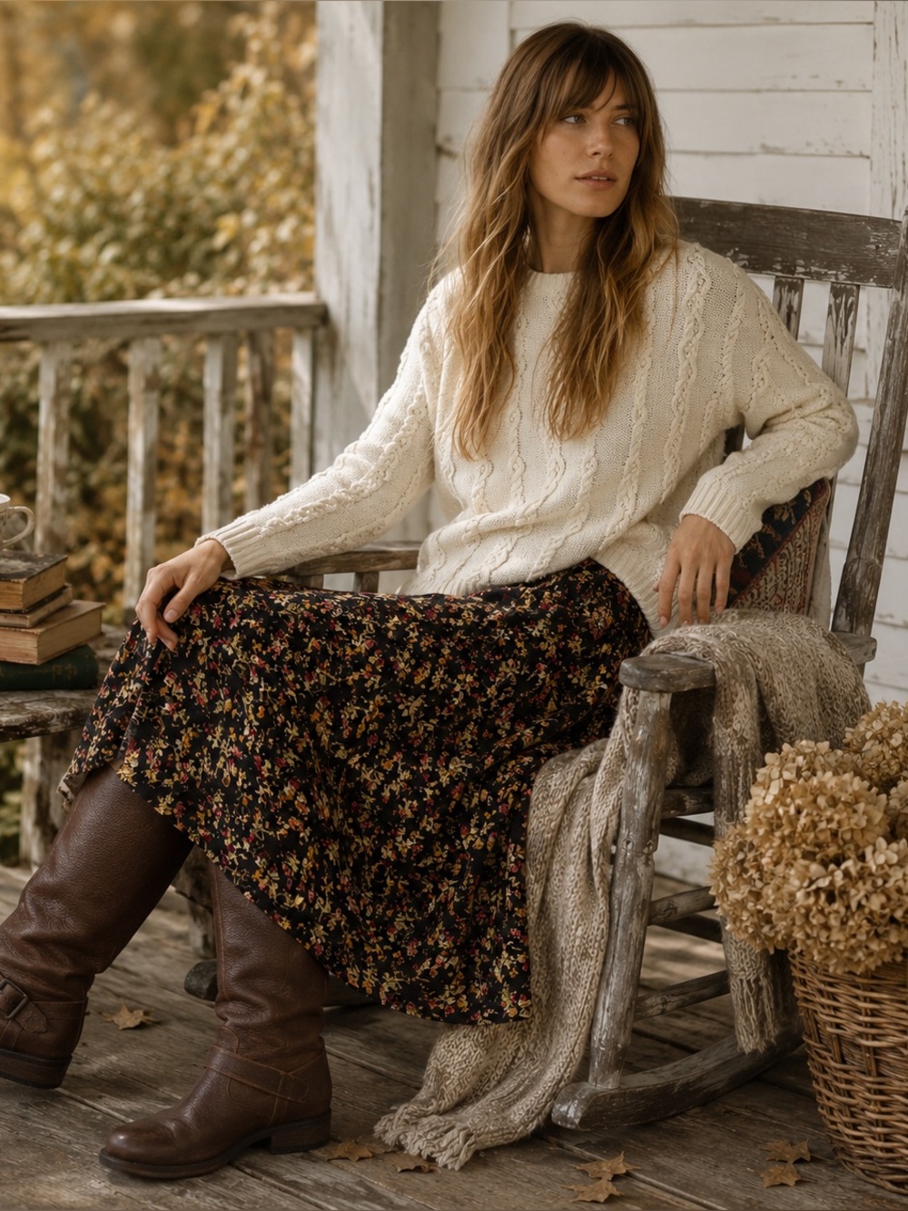 VTG 90s Leslie Fay Pearl Cable Knit Ramie Cotton Oversized Sweater Cottagecore S - Picture 2 of 15